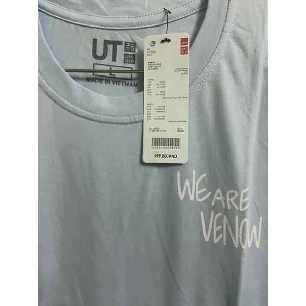 uniqlo-เสื้อยืดสีฟ้าอ่อน