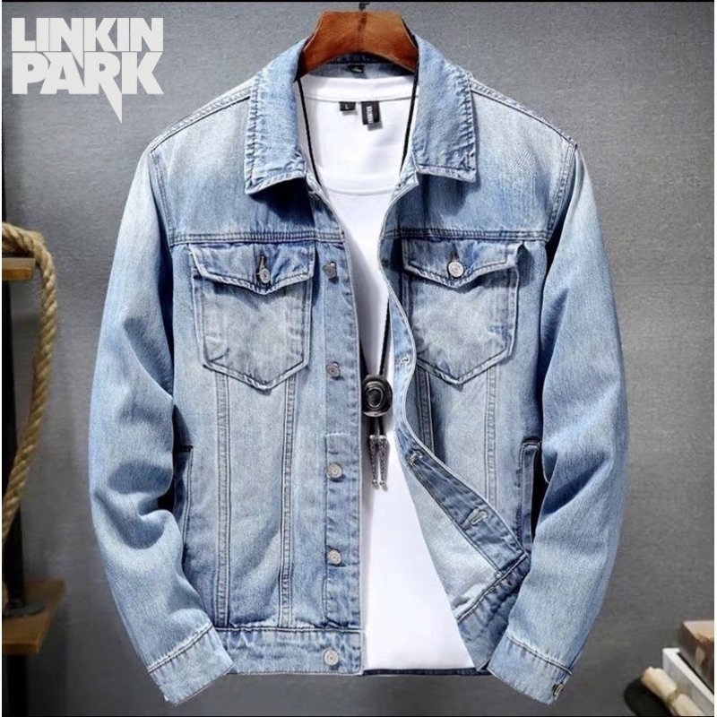 Louis Vuitton Denim Jacket Men's Size 48 Light Blue/Blue Cotton100%