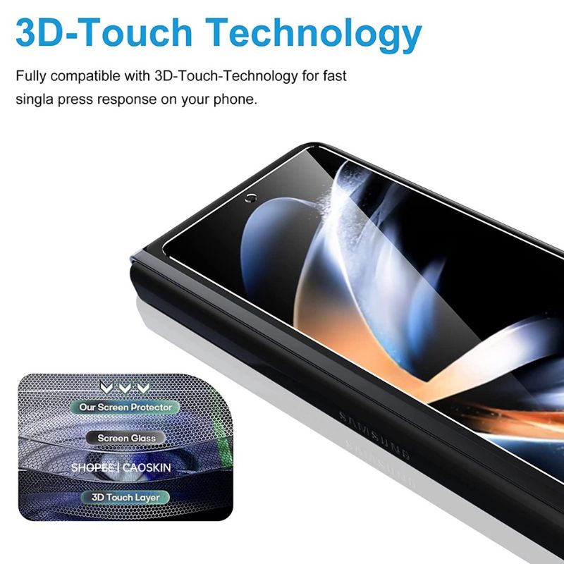 samsung-z-fold-5-4-3-ตัวป้องกันหน้าจอด้านหน้า-บานพับ-ป้องกันด้านหลัง