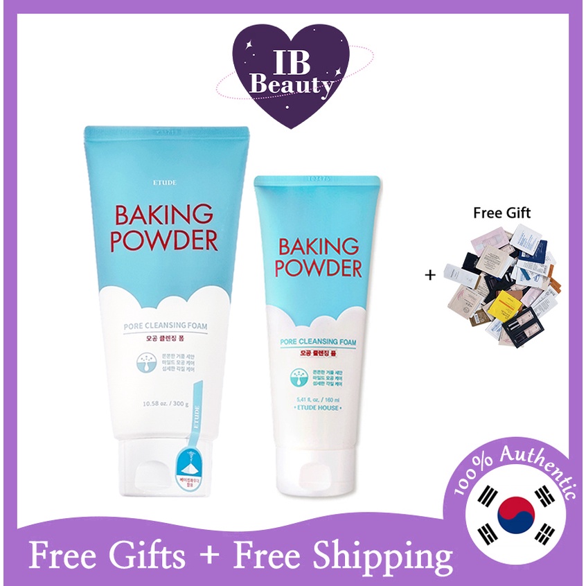[ETUDE HOUSE] Baking Powder Pore Cleansing Foam 160ml/300g | Shopee ...