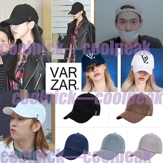 [สินค้าของแท้จากเกาหลี Vz varzar ball cap NCT do young TWICE mina Stray Kids Kim Hee Chul ] หมวกแก๊ปแฟชั่น สีขาว ดํา สไตล์เกาหลี สําหรับผู้หญิง