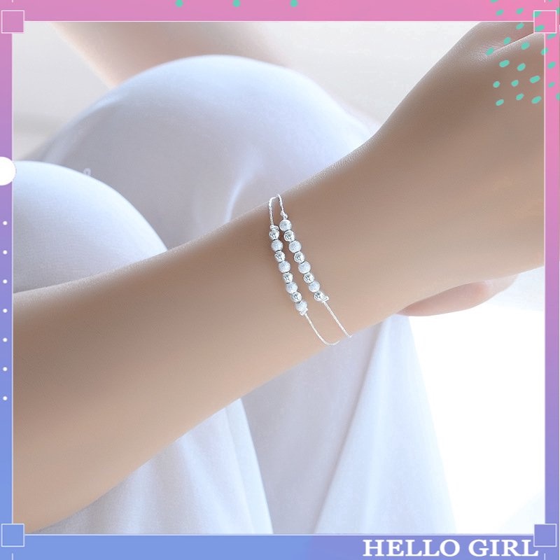กําไลข้อมือ-ลูกปัด-เกาหลี-โซ่-สร้อยข้อมือ-เสน่ห์-ผู้หญิง-เงิน-หลายชั้น-กําไลข้อมือ-เครื่องประดับ-อุปกรณ์เสริม-เครื่องประดับ-hello-girl-jewelry