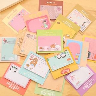 สินค้าของแถม กระดาษโน๊ต ลายการ์ตูนสี มีกาวในตัว Sticky Note Post it