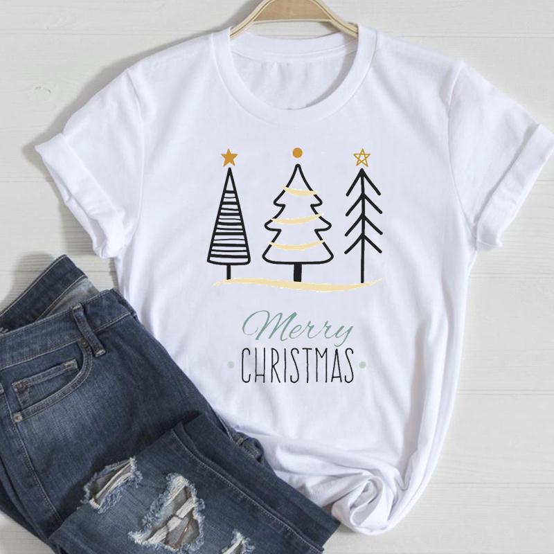 lovely-women-t-shirt-snowflake-winter-time-trend-merry-christmas-new-year-t-shirts-cartoon-fashion-top-graphic-tshirt-h
