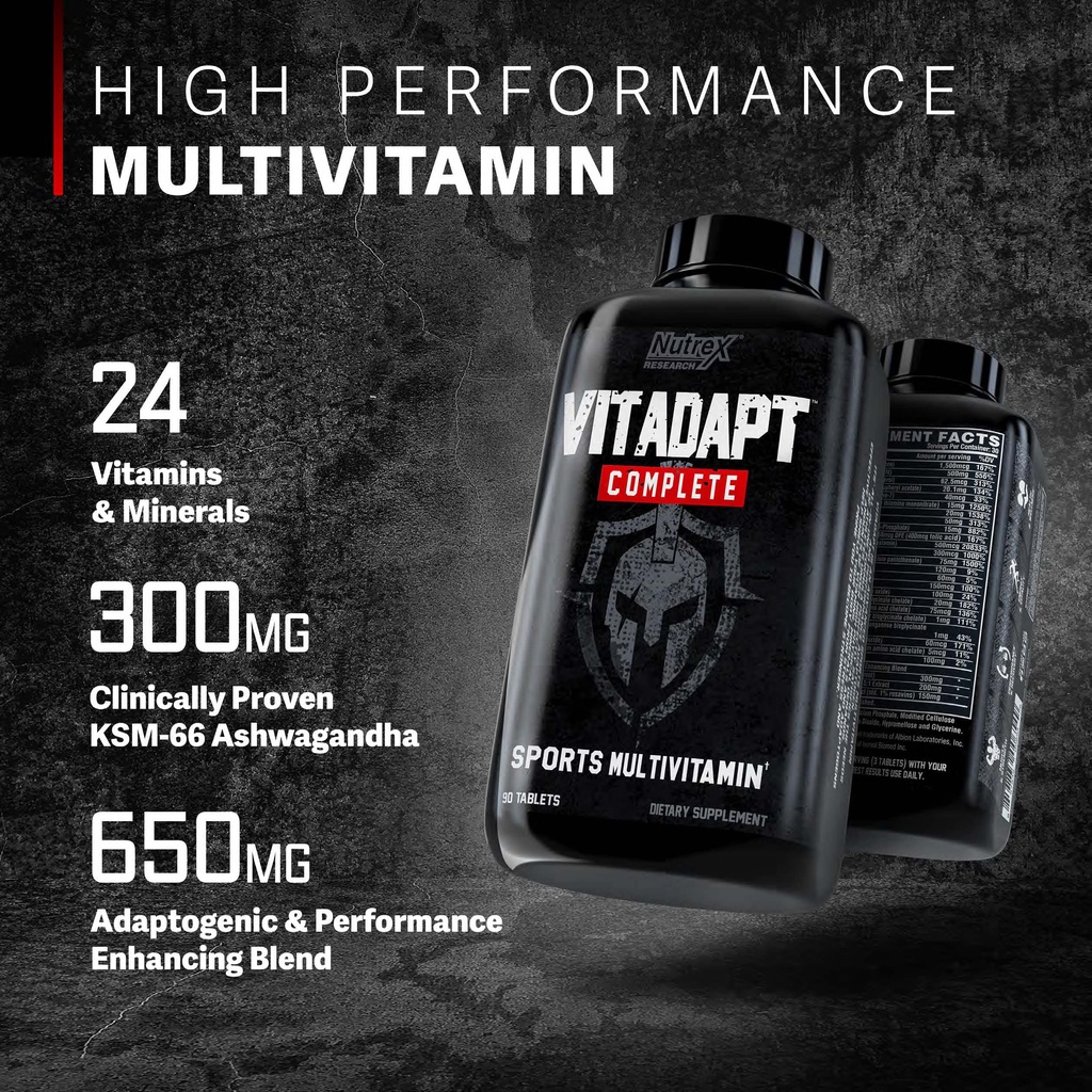 วิตามินรวมสำหรับนักกีฬา-nutrex-research-vitadapt-complete-sports-multivitamin-90-tablets