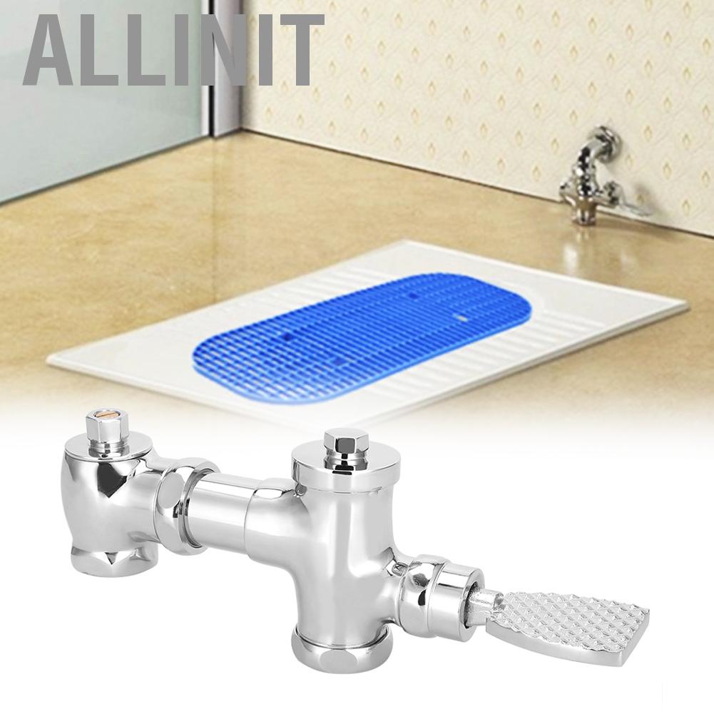 allinit-flush-valve-foot-pressing-type-brass-pedal-retractable-toilet-flushing-bathroom-accessory