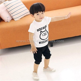 STPB-642 ชุดเซ็ทเด็กผู้ชายแขนสั้นขาสั้น Size-120 (5-6Y)