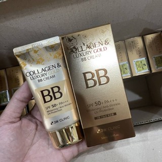 3W CLINIC Collagen &amp; Luxury Gold BB Cream SPF50+ PA+++ 50ml. ของแท้