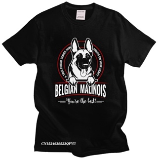 Awesome Belgian Malinois For Men Aesthetic Camisas Men Best Friend Top Shepherd Dog Casual Tshirt Cotton Tee Shirts