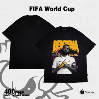 เสื้อยืด FIFA World Cup Qater2022 Benzema Messi Ronaldo Neuer Schmeichel Cavani Suárez Jersey Football Soccer