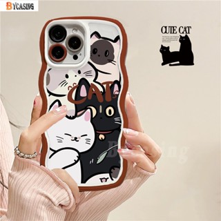 เคสโทรศัพท์มือถือ TPU นิ่ม กันกระแทก ปิดด้านหลัง ขอบหยัก ลายการ์ตูนแมวภาพวาดสีน้ํามัน สําหรับ Redmi Note 11 Pro Note 11S 10C 10A 9C 9A 10 9T 9 Note 10 5G Note10s Note9 Note8 Poco X3 NFC M3 A1