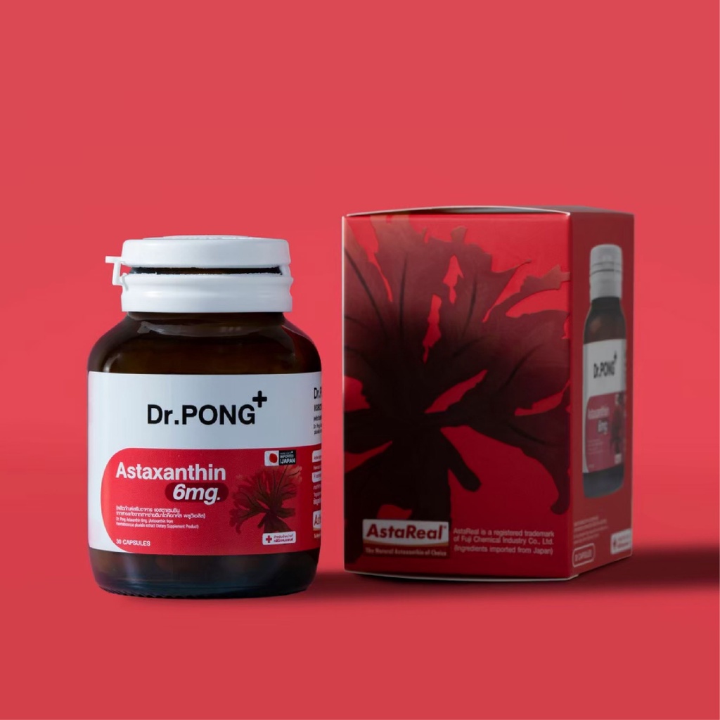 ภาพสินค้าDr.PONG Astaxanthin 6 mg AstaREAL ดอกเตอร์พงศ์ เนเชอรัล แอสตาแซนธิน 6 มก จากร้าน drpongshop บน Shopee ภาพที่ 5