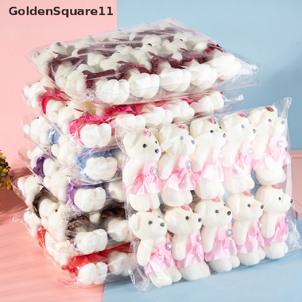 ภาพหน้าปกสินค้าGoldensquare โมเดลช่อดอกไม้ หมี คู่รัก สําหรับตกแต่งงานแต่งงาน 10 ชิ้น จากร้าน goldensquare11.th บน Shopee