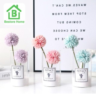 BestoreHome  ดอกแดนดิไลอ้อนปลอม ดอกไม้ปลอม ตกแต่งบ้าน พร็อพถ่ายรูป (ราคาต่อ 1 ชิ้น)