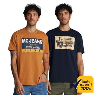 Mc Jeans เสื้อยืดแขนสั้นผู้ชาย คอกลม 2 รุ่น  MTTZ46เสื้อยืดอินเทรนด์_22