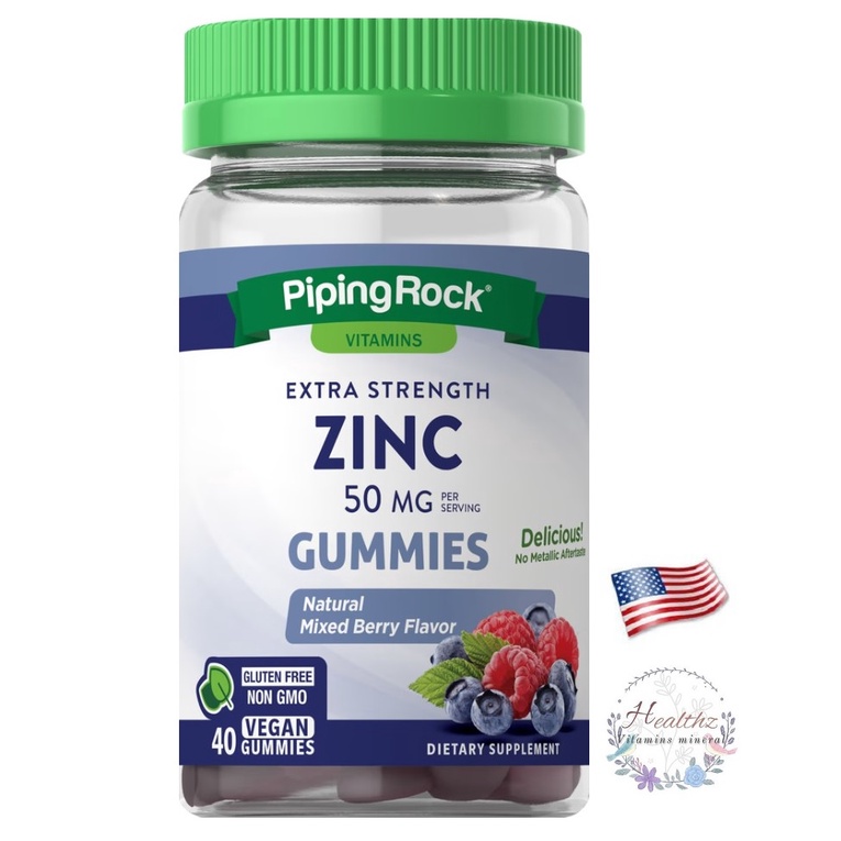 ภาพสินค้าZinc Mixed Berry 50 mg 40 / 60 Vegan Gummies กัมมี่ ลดสิว ผมร่วง ซิงค์ สังกะสี เสริมภูมิ gummy จากร้าน healthz บน Shopee ภาพที่ 4