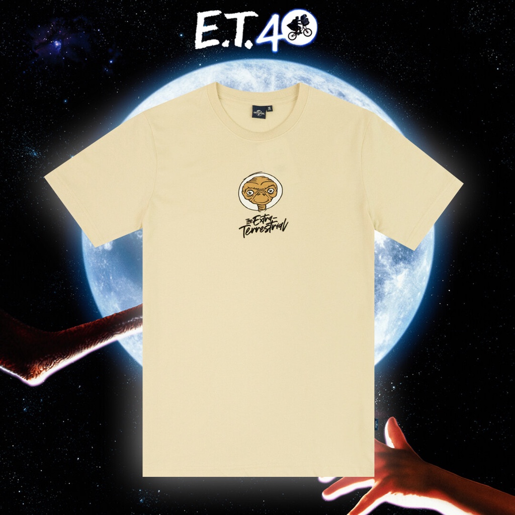 universal-studios-men-e-t-the-extra-terrestrial-t-shirt-เสื้อยืดผู้ชายยูนิเวอร์แซล-สตูดิโอ-e-t-40-years-สินค้าลิขสิท