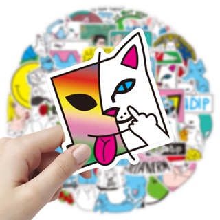 New RipNDip sticker 50 ชิ้น- Bad Cats สติ๊กเกอร์  50Pcs/Set DIY Fashion Luggage Laptop Skateboard Decals Doodle