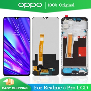 6.3&amp;#39;&amp;#39ของแท้ อะไหล่หน้าจอสัมผัสดิจิทัล LCD แบบเปลี่ยน สําหรับ OPPO Realme 5 Pro Realme 5 Pro RMX1971