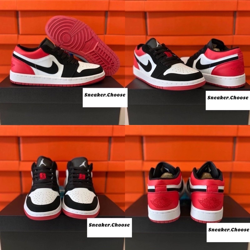 nike-air-jordan-1-low-black-toe-พร้อมกล่อง-รุ่นขายดี