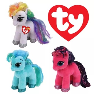 ภาพขนาดย่อของสินค้าST 03 - ตุ๊กตาโพนี่ ty pony ขนาด 6-8 นิ้ว ม้าโพนี่ ม้ายูนิคอร์น Pony Unicorn