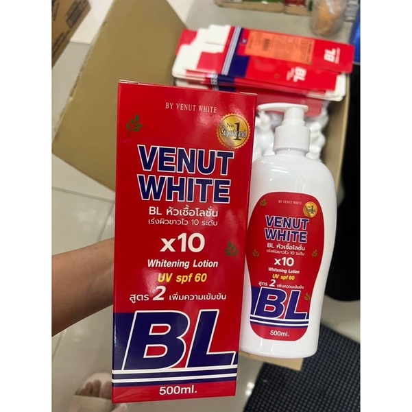 venut-white-bl-x10-whitening-lotion-uv-spf60-หัวเชื้อโลชั่นบีแอล-500ml