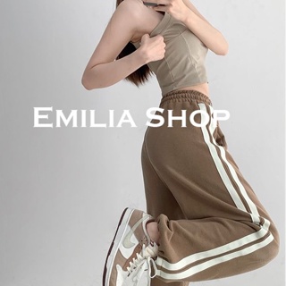 EMILIA SHOP  กางเกงขายาว กางเกงเอวสูง กางเกงขายาวผู้หญิงสไตล์เกาหลี 2022 ใหม่  สวยงาม fashion Trendy พิเศษ K011069 36Z230909