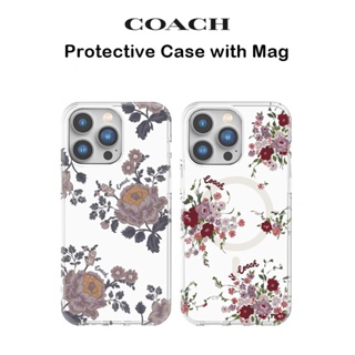 Coach Protective Case with Mag เคสกันกระแทกเกรดพรีเมี่ยม เคสสำหรับ iPhone14Pro/ 14Promax(ของแท้100%)