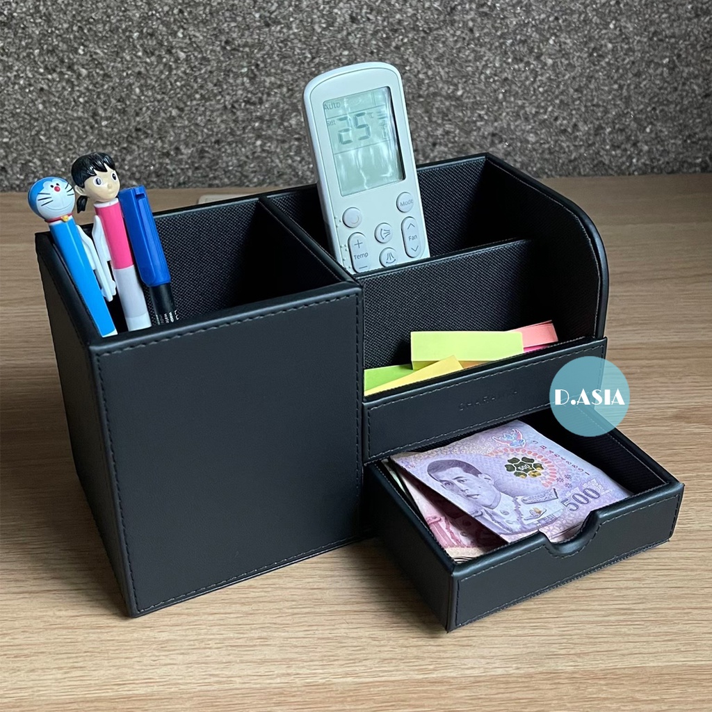 stationary-box-กล่องใส่ปากกา-กล่องใส่รีโมท-กล่องใส่เครื่องเขียน-กล่องใส่ของบนโต๊ะทำงาน