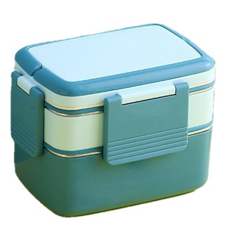 Stainless Steel Lunch Box For Kids Portable Leak-Proof Bento Box With Tableware Food Storage Container