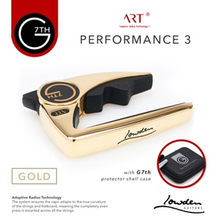 Lowden x G7th Performance 3 ART Capo Gold With Zip Case คาโป้ คาโป้กีตาร์ คาโป้ชุบทองคำ 18k
