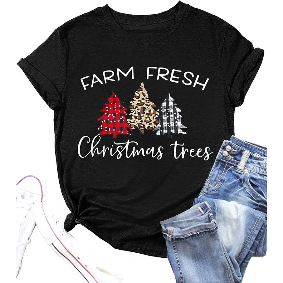 believe-christmas-t-shirts-women-christmas-t-shirts-believe-letter-tees-holiday-tops-dw412-pa