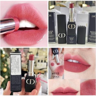 แท้ 💯% DIOR ลิปสติก Rouge Dior Forever - Transfer-Proof Lipstick - Ultra Pigmented Matte -