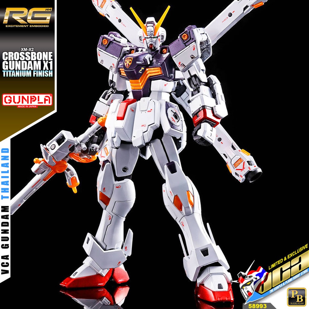 Bandai Real Grade RG 1/144 Mobile Suit Gundam Crossbone X1: Dettagli E Articolazione Da Urlo!