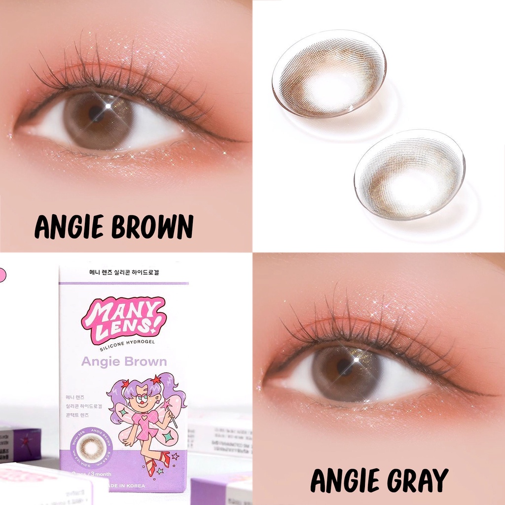 *พร้อมส่ง* Many Lens ลาย Angie คอนแทคเลนส์ ราย 3 เดือน [Made in KOREA ...