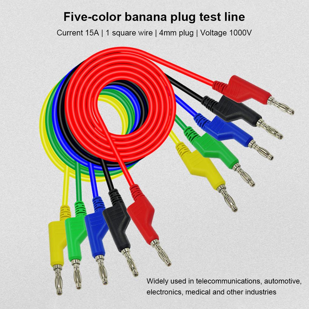 biho-ชุดสายทดสอบมัลติมิเตอร์-dc-คลิปกล้วย-แบบเปลี่ยน-สําหรับช่างไฟฟ้า-5-ชิ้น