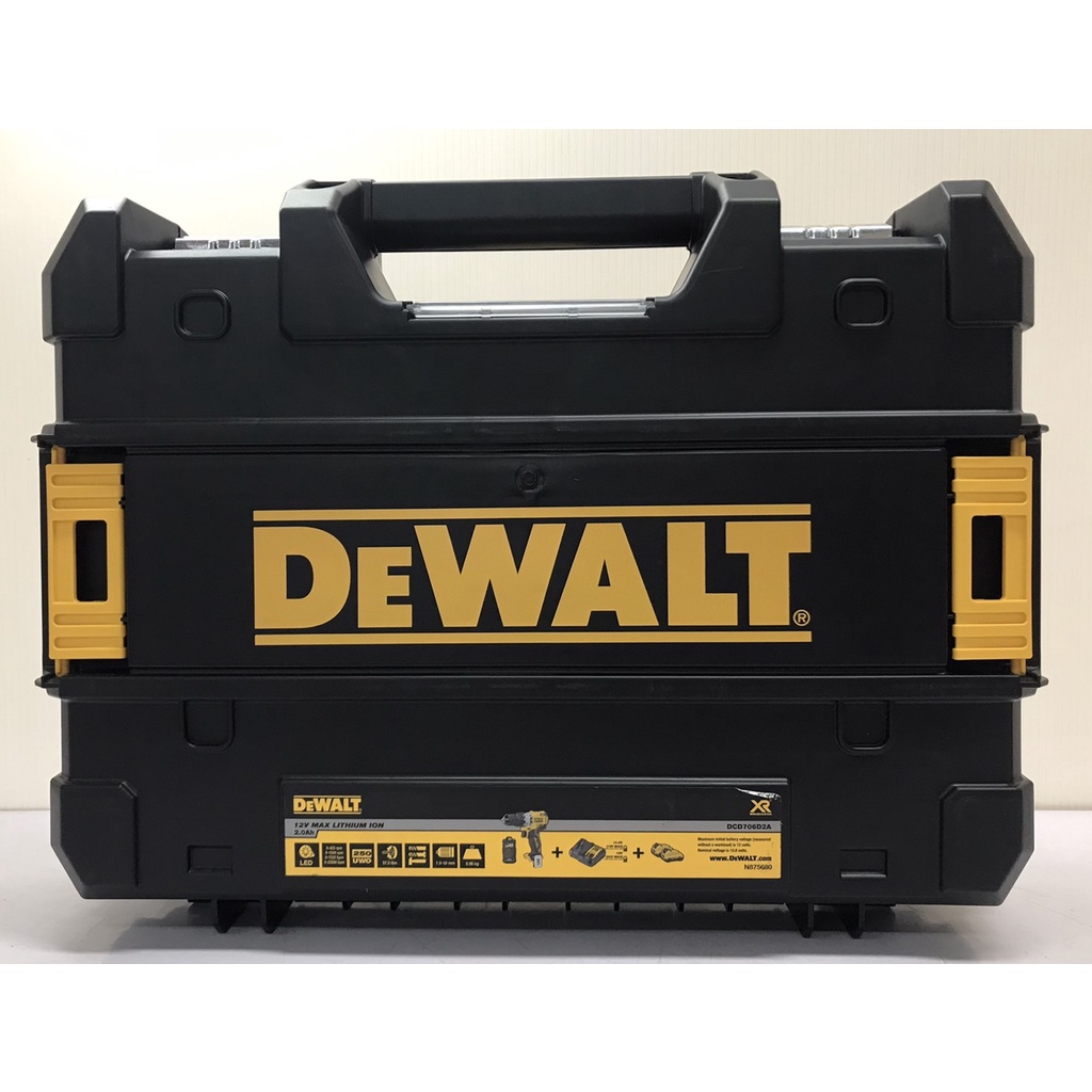 สว่านกระแทกไร้สาย-dewalt-12v-รุ่น-dcd706d2a-ครบชุด-รับประกันศูนย์-3-ปี