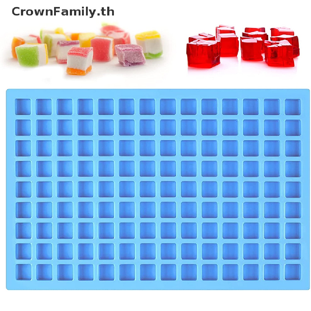 crownfamily-แม่พิมพ์ซิลิโคน-ทรงสี่เหลี่ยม-126-ช่อง-สําหรับทําขนมหวาน-ช็อคโกแลต-ลูกกวาด