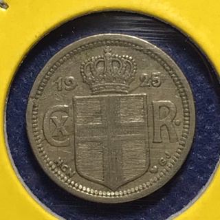 No.60910 ปี1925 ICELAND ไอซ์แลนด์ 25 AURAR เหรียญสะสม เหรียญต่างประเทศ เหรียญเก่า หายาก ราคาถูก