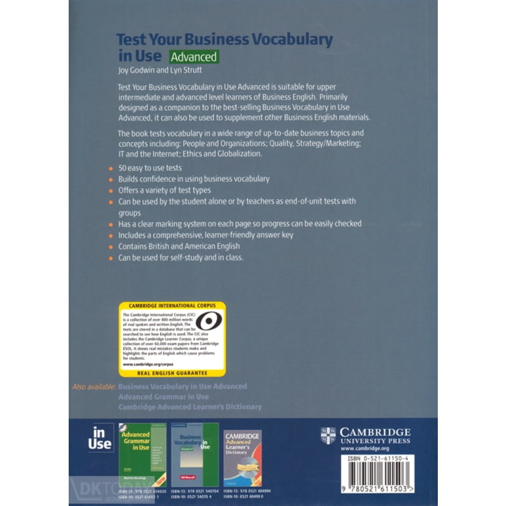 dktoday-หนังสือ-test-your-business-vocab-in-use-advanced-ans