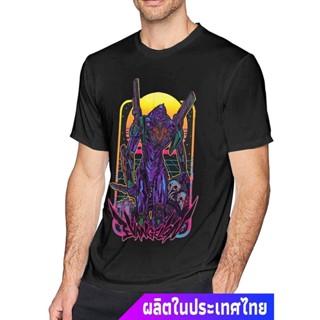 เสื้อยืดโอเวอร์ไซส์ราคาถูกเสื้อยืดคอกลมEVA แอนิเมชั่นญี่ปุ่น การ์ตูน MULINSEN Neon Genesis Evangelion Anime Short-Sleeve