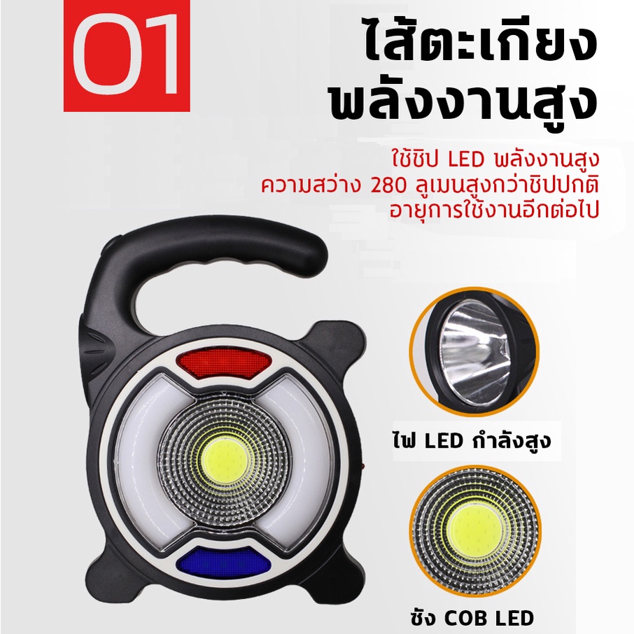 ไฟฉายโซล่าเซล-ไฟฉาย-ไฟฉายแบบชาร์จ-ไฟฉาย-led-ชาร์จได้-ไฟฉายสว่างมากๆ-ไฟฉายเดินป่า-ไฟledแบบพกพา-ไฟฉาย-led-ไฟฉายสปอตไลท์