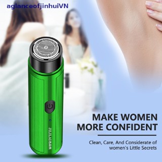 ภาพหน้าปกสินค้า[aglanceofjinhui] Mini USB Electric Shaver Razor Portable Rotary Cutter Head Beard Stubble Trimmer [ZKM] ที่เกี่ยวข้อง