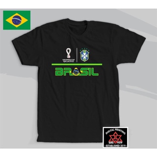 เสื้อยืด ลาย Brasil Fifa World Cup Qatar 2022