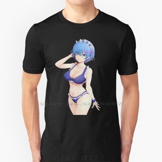 [S-5XL]Kawaii Rem / Cute Waifu Rem / Re : Zero T Shirt 100% Cotton Rem Aesthetic Rem Rem Waifu Rem Cute Rem Hentai _12