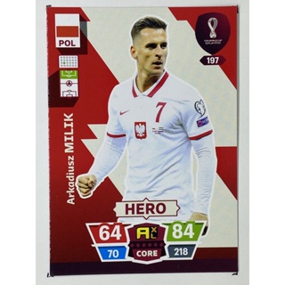 การ์ดนักฟุตบอล Arkadiusz Milik ฟุตบอลโลก world cup 2022 การ์ดสะสม Poland การ์ดนักเตะ โปแลนด์