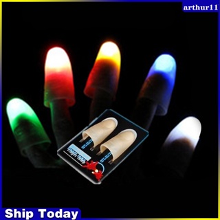 Arthur ไฟนิ้วโป้ง LED สร้างสรรค์ สําหรับเต้นรํา 1 คู่ - สีฟ้า / สีเขียว / สีแดง
