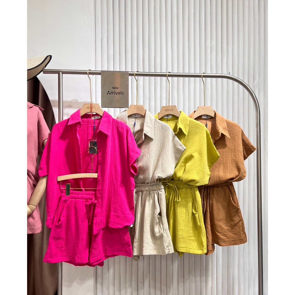 ภาพสินค้าB082 NEW ARRIVALS เซตรุ่นใหม่เสื้อเชิ้ตผ้านุ่มฟูมาก สีคือจึ้งสุด ทรงoversiz จากร้าน mmay4666 บน Shopee ภาพที่ 3