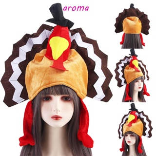 Aroma หมวกตุรกี แนวตลก สําหรับผู้ใหญ่ วันขอบคุณพระเจ้า ปาร์ตี้ตุรกี หมวกไก่ ขาไก่ ตกแต่งเทศกาล หมวกน่ารัก
