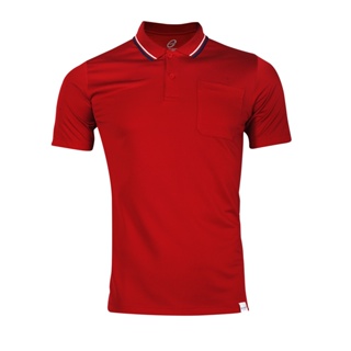 EGO SPORT EG6187 เสื้อโปโล เสื้อโปโลผู้ชาย สีแดงเข้ม แห้งง่าย ระบายอากาศได้ดี Anti-Bacterial